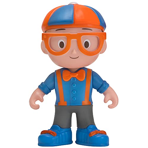 Blippi BLP0136 Job Explorer Figur mit 6 Zugängen, 12,7 cm, Mehrfarbig
