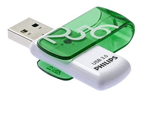 Philips Vivid Edition Super Speed USB 3.0 unitĂ flash USB 256 GB con cappuccio girevole per PC, laptop, computer, archiviazione dati, velocitĂ di lettura fino a 100 MB/s
