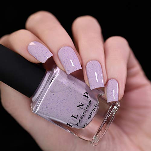 Image of ILNP Heather - Pale Lilac Speckled Nail Polish, Chip Resistant, 7-Free, Non-Toxic, Vegan, Cruelty Free, 12ml