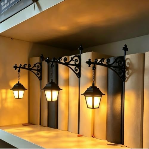 Library Lantern Bookshelf Lamp, Decorative...