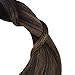 YoungSee 18 Inch Tape in Extensions Human Hair Brown Balayage Tape in Hair Extensions Human Hair Dark Brown Ombre Ash Browns Tapes-in Extension Remy Hair Extension Tape-in for Daily Use 20pcs 50g