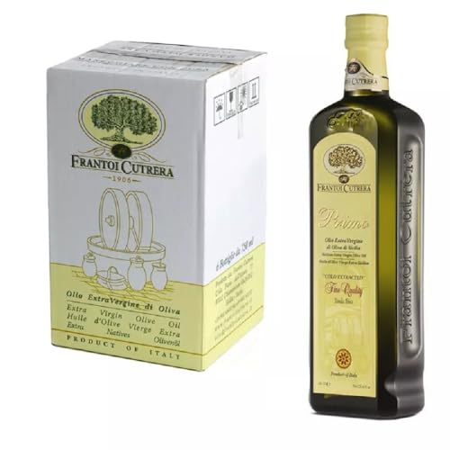 Huile d'Olive Extra Vierge Primo Cutrera : L'Or Vert de Sicile en Carton de 6 x 750ml