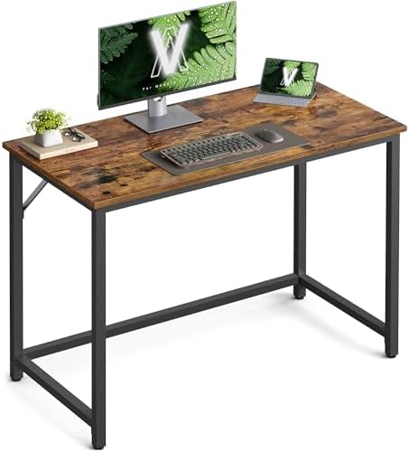 VASAGLE Biurko, małe biurko komputerowe, biurko do gabinetu, sypialni, 100 x 50 x 76 cm...