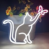 Enseigne Au Néon Pour Chat, Décoration Murale, Panneau Lumineux Led, Magasin D'animaux, Club D'animaux, USB, Pour Chambre, Maison, Fête, Cadeau D'anniversaire