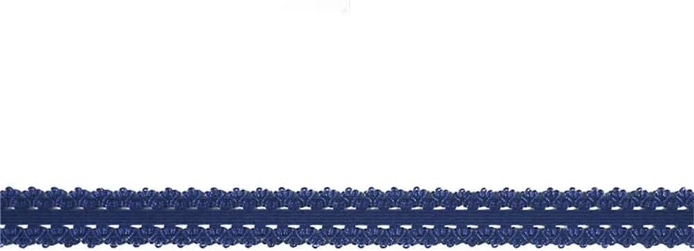 50 100Y/Roll Picot Loop Crown Frilly Lace Trim Elastic Spandex Band Tape Headband Tutu Sewing Trims Purple 100 Yards
