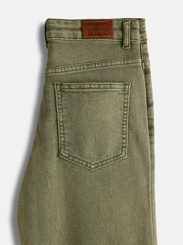 Image of Urbano Juniors Boy's Loose Baggy Fit Washed Denim Jeans Stretchable