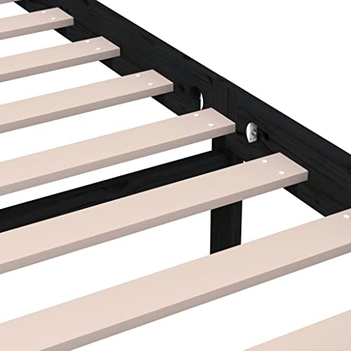 Home Products-Bettgestell Massivholz schwarz 200x200 cm – Bild 8