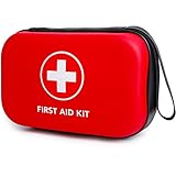 First-Aid-Kit-for-Car-Home-Travel-Camping-Businesses, Compact Waterproof Hard Case, Public Emergency...