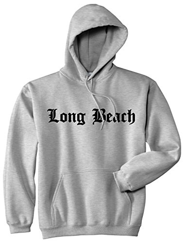 Kings Of NY Long Beach State City California CA Pullover Hoodie Small Grey