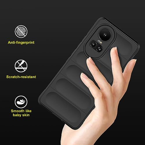 Image of amazon basics Back Case Cover for Oppo Reno 10 5G | Compatible for Oppo Reno 10 5G Back Case Cover | Liquid Silicon Magic Case for Oppo Reno 10 5G with Camera Protection | Black
