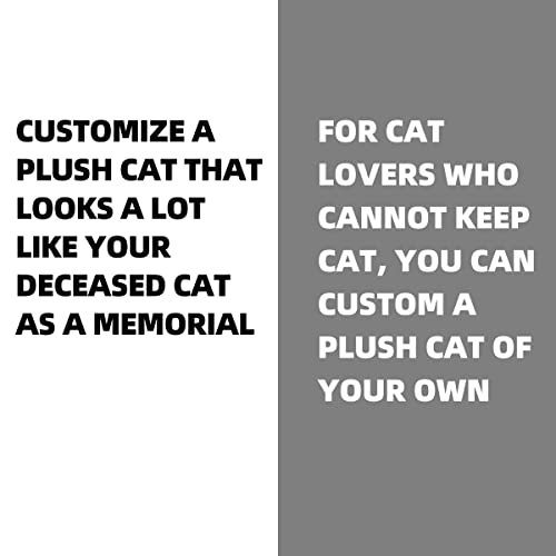 Chongker Custom Stuffed Cat Handmade Realistic Cat Plush For Cat Loss,Cat Lover #TOP2
