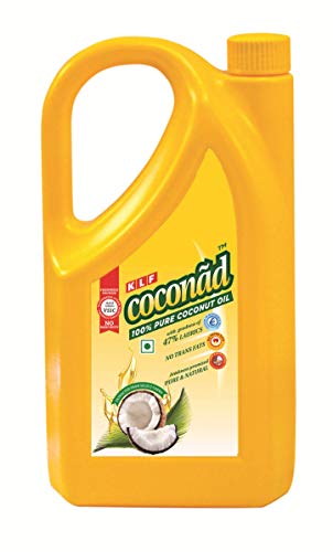 Image of KLF Coconad Pure Coconut Cooking Oil Pouch, 1 L + KLF Coconad Coconut Oil Jar, 1 L