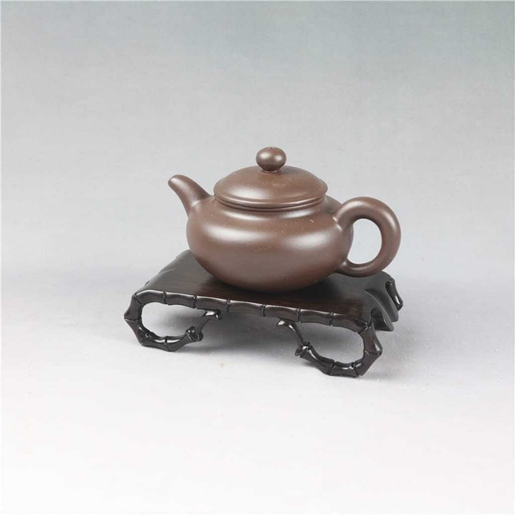 Bonsai Pedestal Vase Pedestal Stands Book Volume Base Teapot Stone Bonsai Ornaments Wood Carving Rectangular Bottom Bracket Home Decoration Display Stand Planter Stand Plant Holder ( Size : Small )
