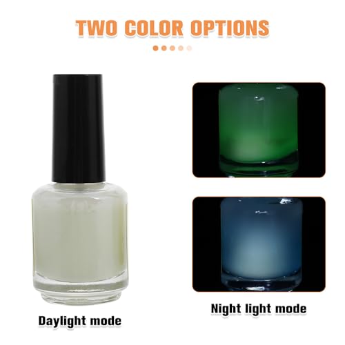 DOITOOL 2pcs Glow the Dark Fabric Paint for Art and Craft Projects, Neon Fluorescent Paint with Durability and Versatile Application, Suitable for Indoor Decoration and Night Running - Image 9