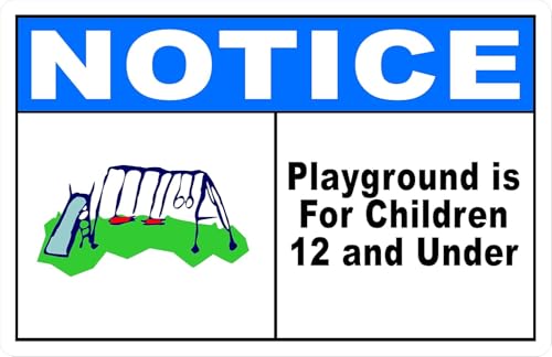 Playground is for 12 and Under Age Limit Metal Regulation