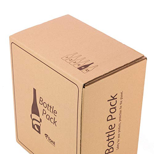 Cajas de cartón para envío de 6 botellas con divisor de alta protección Only Boxes (Pack de 5) 3