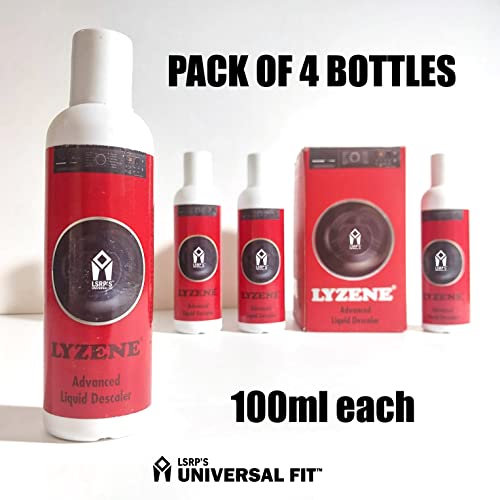 Image of LSRP'S Universal Fit Advanced Deep Cleaning Descaler Liquid /Washing Machine Cleaner Liquid Front Load /Top Load /Dishwasher (Dissolves Faster Than Powder & Tablet) - 4 Bottles (100ml each)