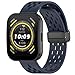 intended for IDW13/IDW16/IDW19-Faweio/MILOUZ/Fitpolo/Gydom/Woneligo/KALINCO/TOOBUR/Hoowel/A-TGTGA/TMHAI/Amzhero/DATAFY/Konitee/VRPEFIT/TEMINICE Bands for Women Men Silicone WristBand Mag-netic Folding Buckle Bands (Black&DarkBlue)