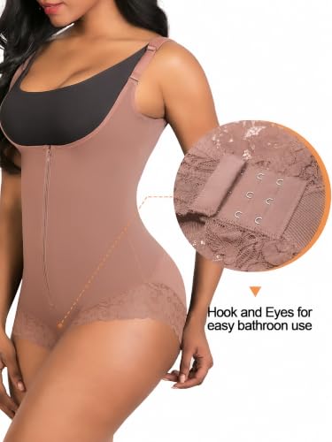 Image of SHAPERX Women's Fajas Colombianas Shapewear Postpartum Tummy Control Body Shaper Girdles Compression Garment