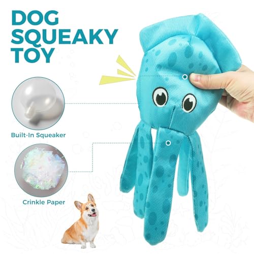 Juguetes flotantes para perros Lobster & Squid, pack x2 miniatura 3