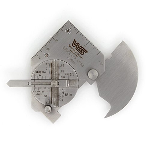 W.s Welding Fillet Gauge Bridge Cam Gauge Pocket Size Weld Seam Throat Inspection Gage Fillet Throat Gauge #TOP29