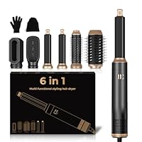 Spazzola Asciugacapelli 6 in 1, Styler Capelli ad Aria,1000w Hair Styler Brush,Spazzola Asciugacapelli Per Dare Volume Ai Capelli, Lisciare, Arricciare, Ioni Hair Air Curler,Strumenti per Capelli