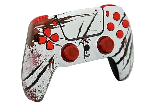 Image of Custom Controllerzz Custom Wireless Controller Compatible with PS5 - Multiple Designs Available (Slasher & Red Chrome)