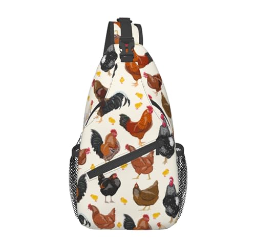 VOOHDDY Sling Bag For Women Men Travel Hiking Backpack Crossbody Shoulder Chest Bags Casual Daypack Sport