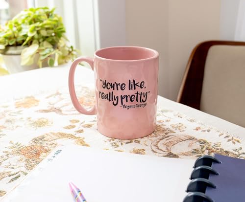 Taza de cerámica rosa de 18 onzas Silver Buffalo miniatura 6