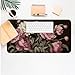 Flower Desk Mat, Desk Matt for Desktop, Leather Desk Pad, Waterproof Large Keyboard Pad, Anti-Slip Computer mat, Keyboard and for Women Office Decor 23.6