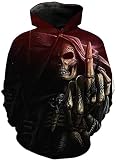 Zytyeu Kapuzen Sweatshirt Herren 3D-Digitaldruck Pullover Herren Frühling Herbst Lose Trend Casual Sweatshirt Herren Persönlichkeit All-Match Mode Sweatshirt Herren TD-07 6XL
