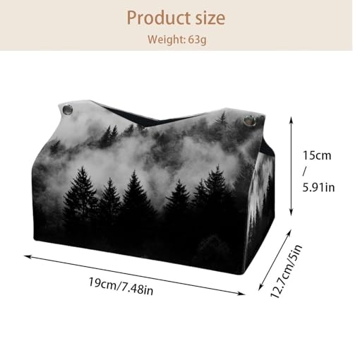Housses de boîte à mouchoirs forêt rectangulaire 19x12cm