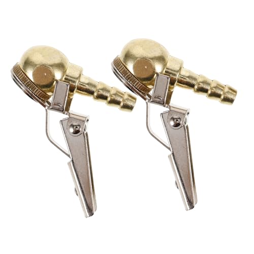 Parliky 2Pcs Locking Tire Air Chuck Compact Inflator Hose Tool for Automotive Use Durable High Hardness Design for Secure Fit for Cars and Emergencies