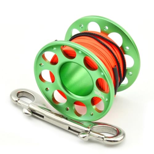 Bobine de plongée pour exploration d'épave et parachute de palier