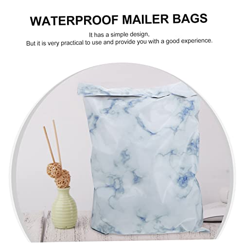 TOGEVAL 50 unidades de bolsas de mármore boutique de correspondência autopadrão selo logístico entre