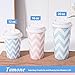 Tamone 100 PACK 12OZ Disposable Coffee Cups with Lids, To Go Coffee Cups with Lids Leak Proof, Pink Paper Cups for Cold/Hot Beverage Chocolate Cocoa for Home Office Party