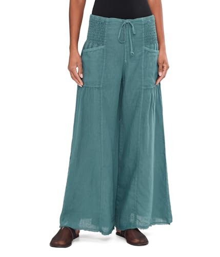 XCVI Womens Coleson Wide Leg Dark Night MD (Womens 8-10) One Size