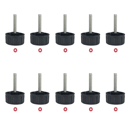 Miokun 1/2/5/10/20 Pack Universal Fishing Reel Handle Screw Caps for Fishing Spinning Reels Knob Power Handle Grip (10)