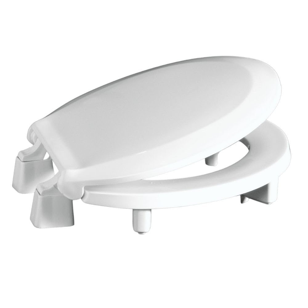 Centoco 3L440STS-001 Plastic Round Toilet Seat with Closed Front, White