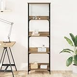 Grande contenance en hauteur: avec 4 niveaux ouverts chacun profond 33 cm, ce meuble de rangement offre un espace optimisé pour livres, magazines et objets décoratifs sans encombrer le sol, idéal dans une chambre ou un bureau