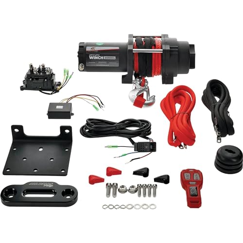 Winch eléctrico 6000 lb con cuerda sintética miniatura 1