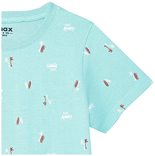 Image of Max Boys Typographic Print Crew Neck T-Shirt