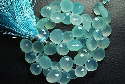 Chalcédoine aqua du Pérou 10mm pour réparer et sublimer vos colliers ternes