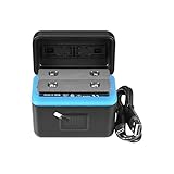 DSTE 2-Pack Is360 X5 Is360 X5B(3.89V/2550mAh) Battery + 2-Kanal-Schnellladegerät mit Micro SD-Kartensteckplätzen und USB-Kabel Typ C Kompatibel fü 360 X5 Accessories Is360x5 Is360 X5 Ultra Kamera