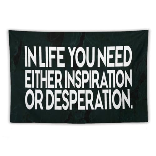 Tapiz decorativo de 152x228 cm con frase en inglés ideal para renovar tu salón