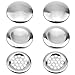 Produktbild 9 stück Waschbecken Überlauf Abdeckung Edelstahl Badewannen Überlauf Berlauf 3 Stile Badewannenüberlauf Abdeckung 22mm-25mm für Badezimmer Küche Silber