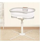 HALO BassiNest Swivel Sleeper, Bedside Bassinet, Removable Bed, Soothing Center, Vibration and So...