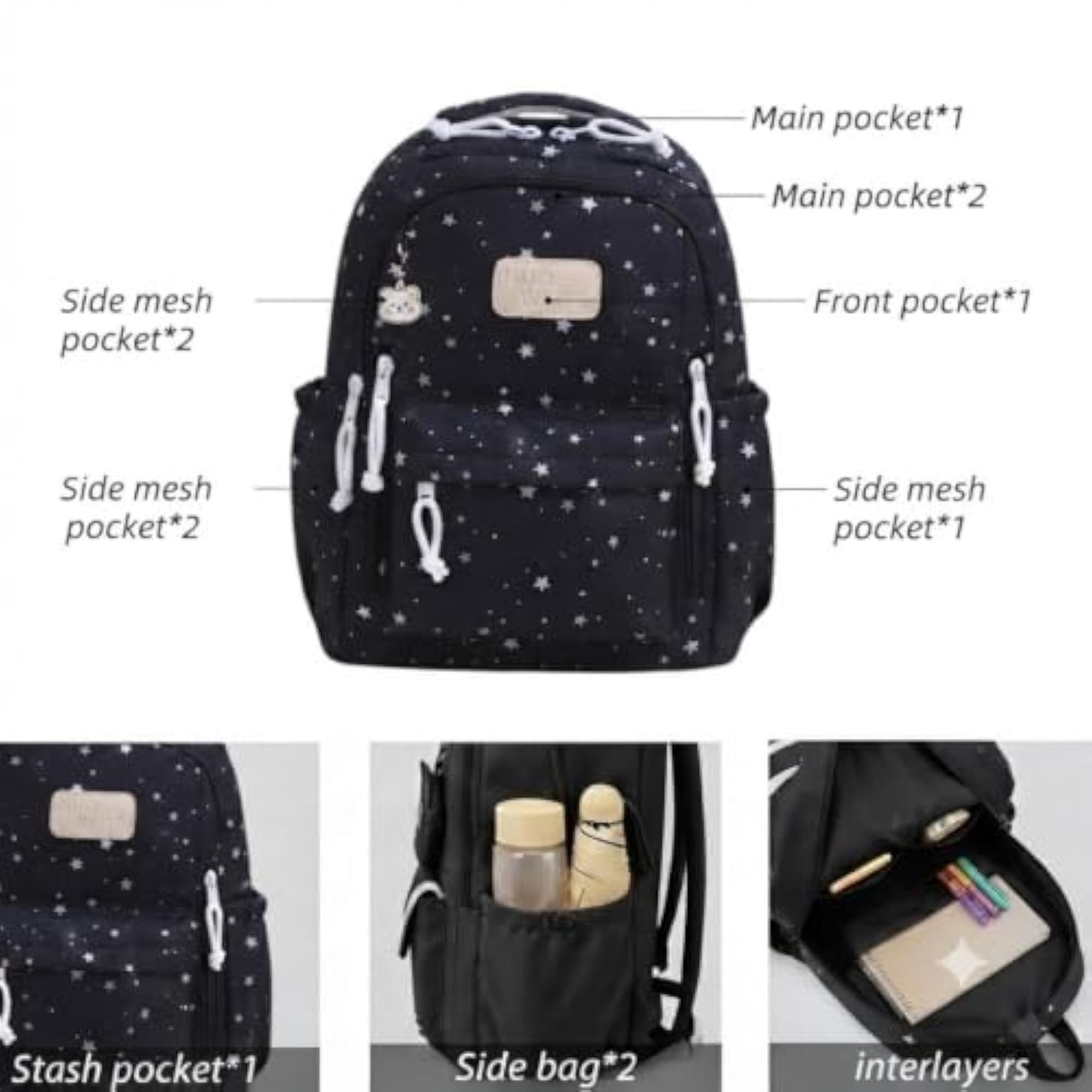 Anti-Theft Korean Laptop Backpack, Water Resistant for Men & Women