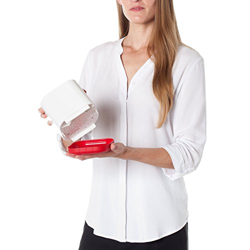 Guzzini Kitchen Red Fill and Drain Cutlery Drainer