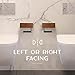 Day Moon™ Wood Toilet Paper Holder with Shelf, Wipe Holder for Bathroom, Flushable Wipes Dispenser, Toilet Paper and Wipes Holder - Toilet Paper Holder with Storage, Toilet Paper Holder Wall Mount